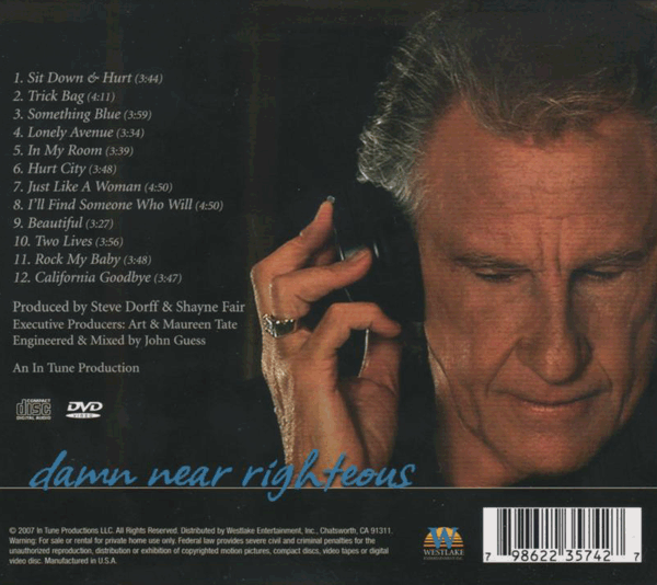 Damn Near Righteous CD Back