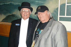 Mayor Nelson P. Crabb of Clear Lake , Iowa with Jimmy Jay