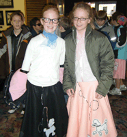 Young Rock and Rollers in Poodle Skirts