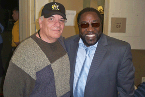 Jimmy Jay and Eddie Levert of The O'Jays
