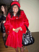 Martha Reeves Waiting For Jimmy Jay in her Red Fur Coat